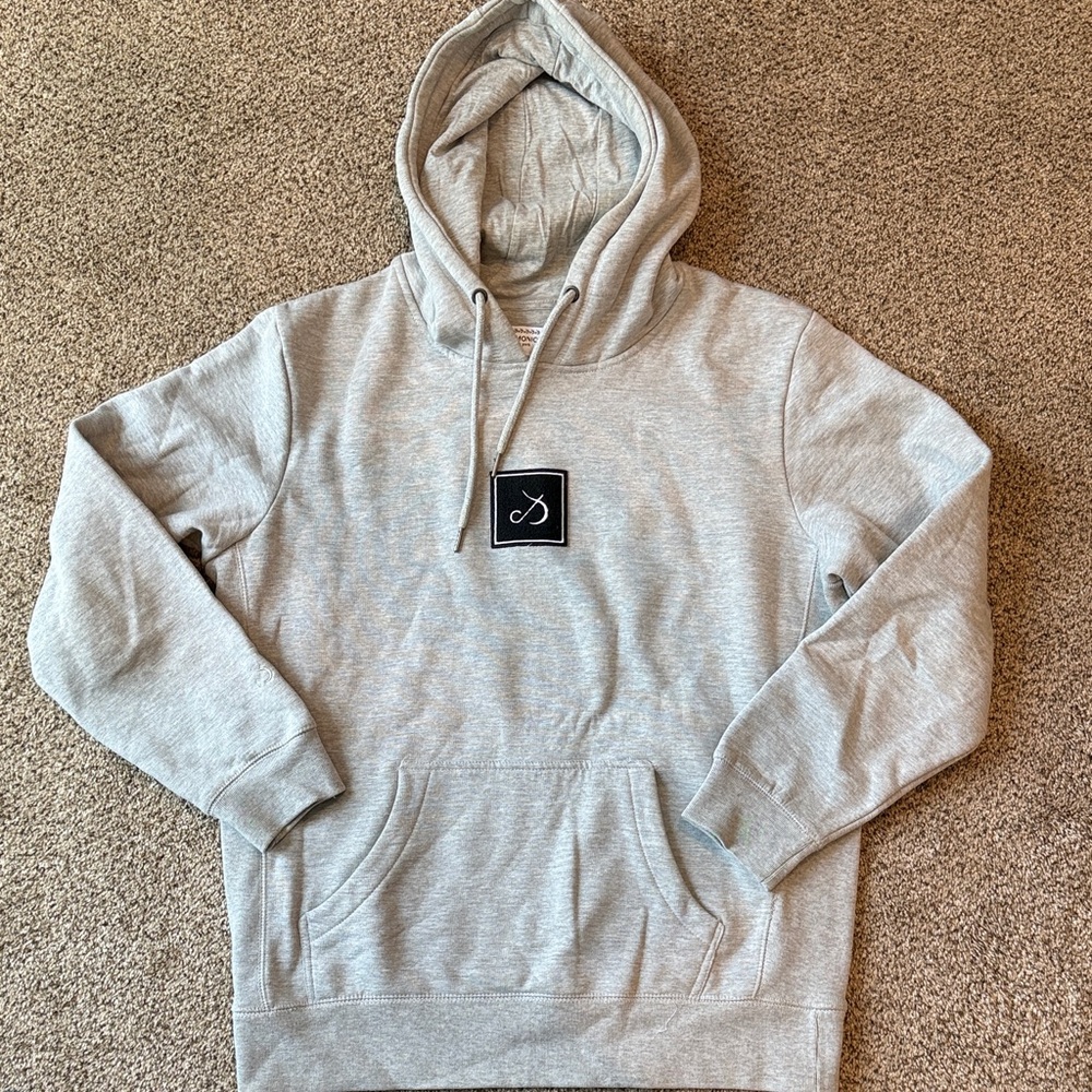 Delmonico | Gray Hoodie with Logo